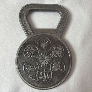 Vintage Metal Zodiac Bottle Opener